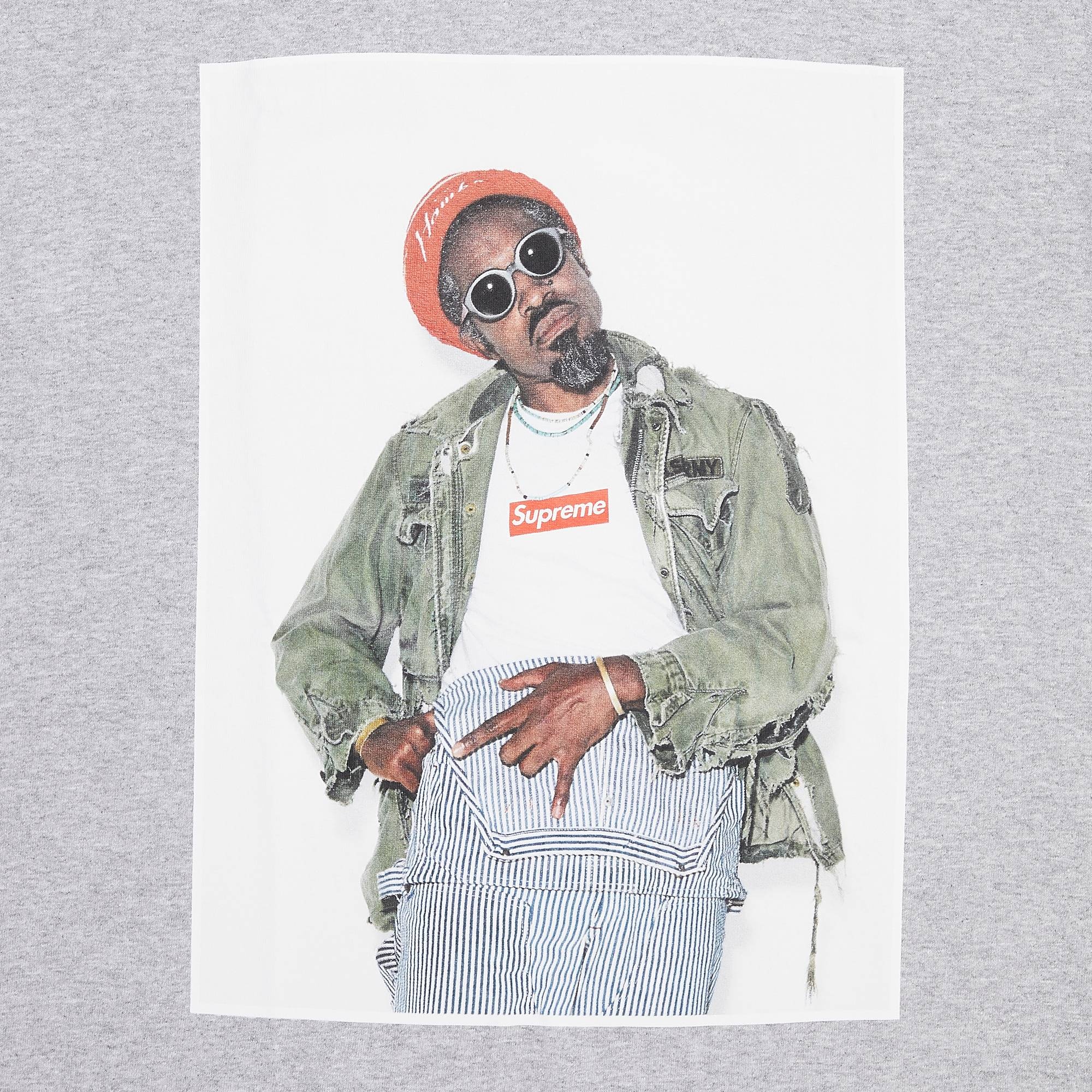 Supreme André 3000 Tee 'Heather Grey' - 3