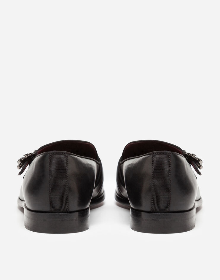 Calfskin loafers with DG logo - 3