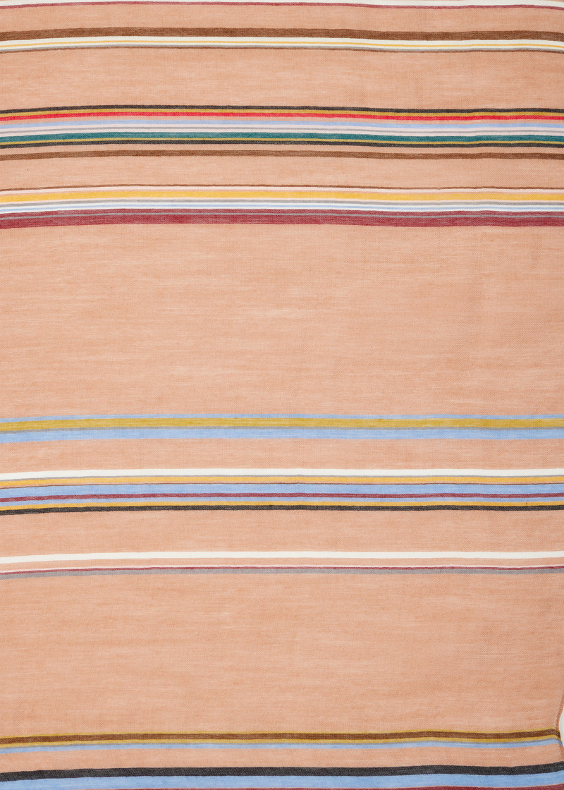 Women's 'Signature Stripe' Silk-Blend Scarf 3