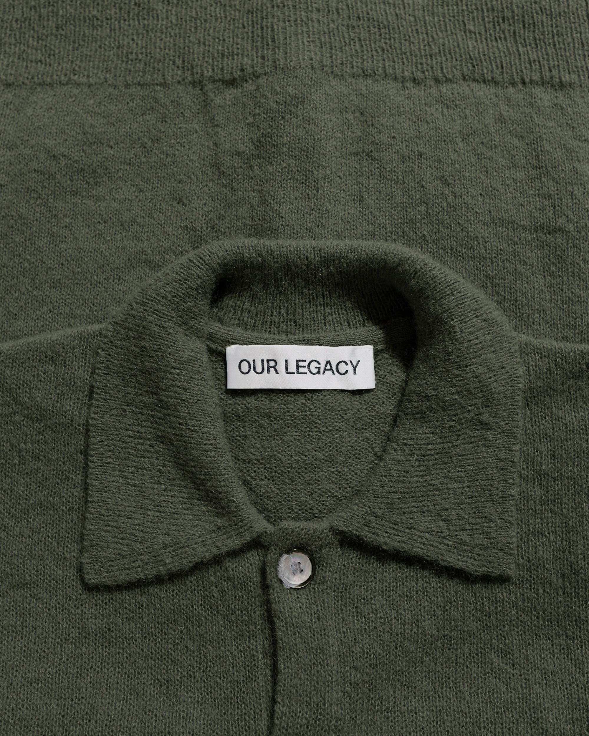Evening Polo Moss Green Fuzzy Alpaca - 5