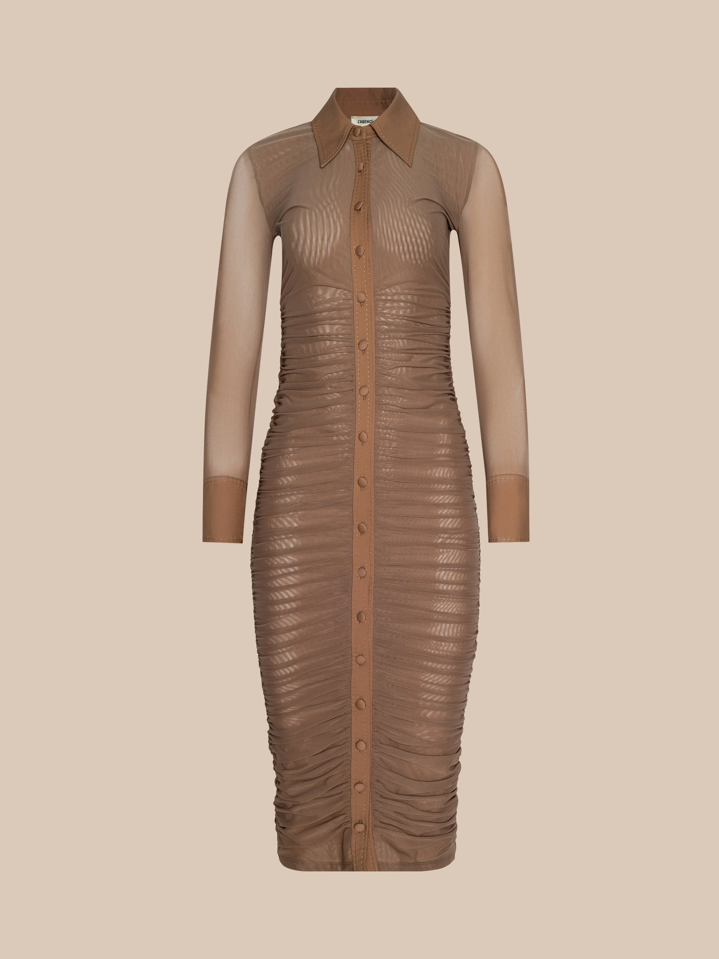 Adriana Ruched Midi Dress - 1