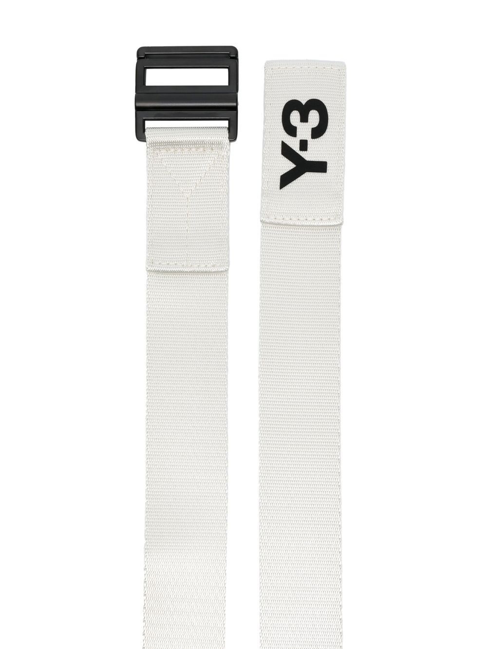 logo-print buckle belt - 2