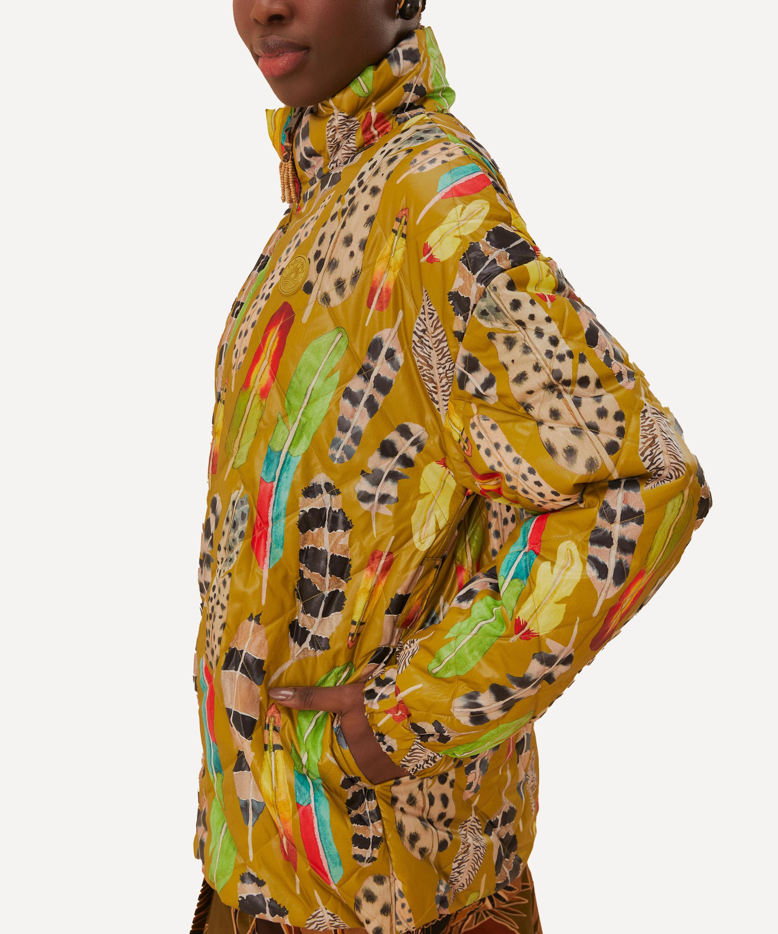 Gold Savana Dream Reversible Maxi Puffer Jacket - 5