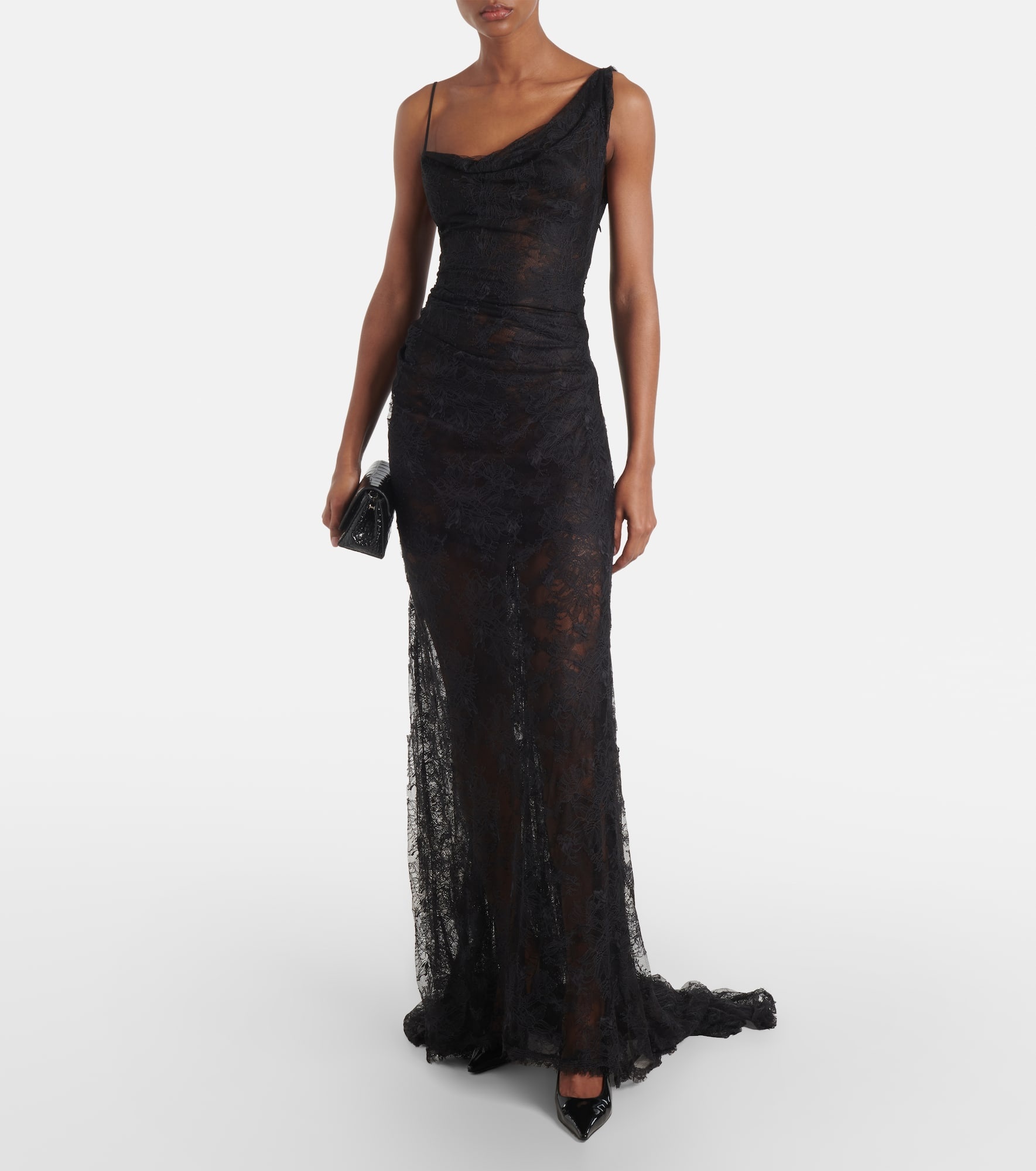 Bridal Lace Minerva semi-sheer open-back gown - 2