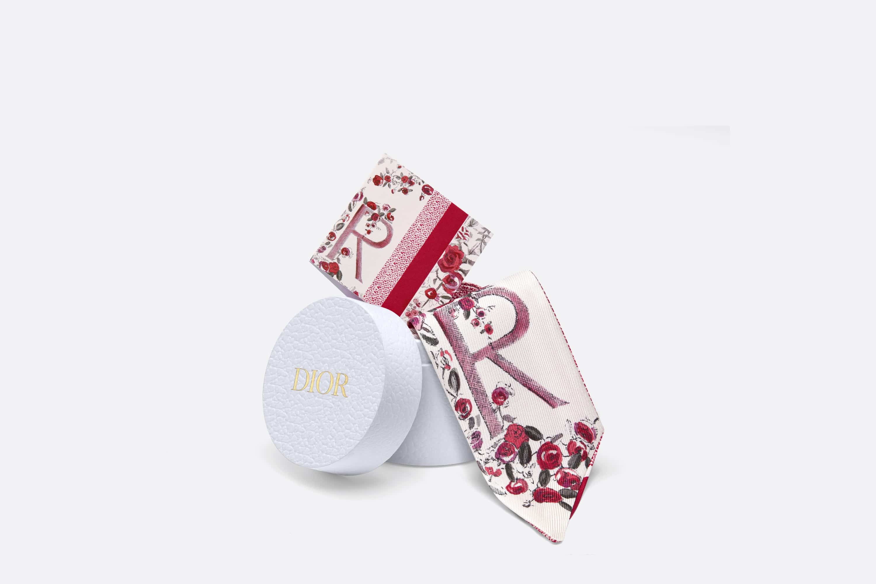 【無料郵送/関税込/正規品】 (W) Dior Abcdior R Rose Romantiqu Dior ABCDior R Rose - Romantique Mitzah Scarf | REVERSIBLE