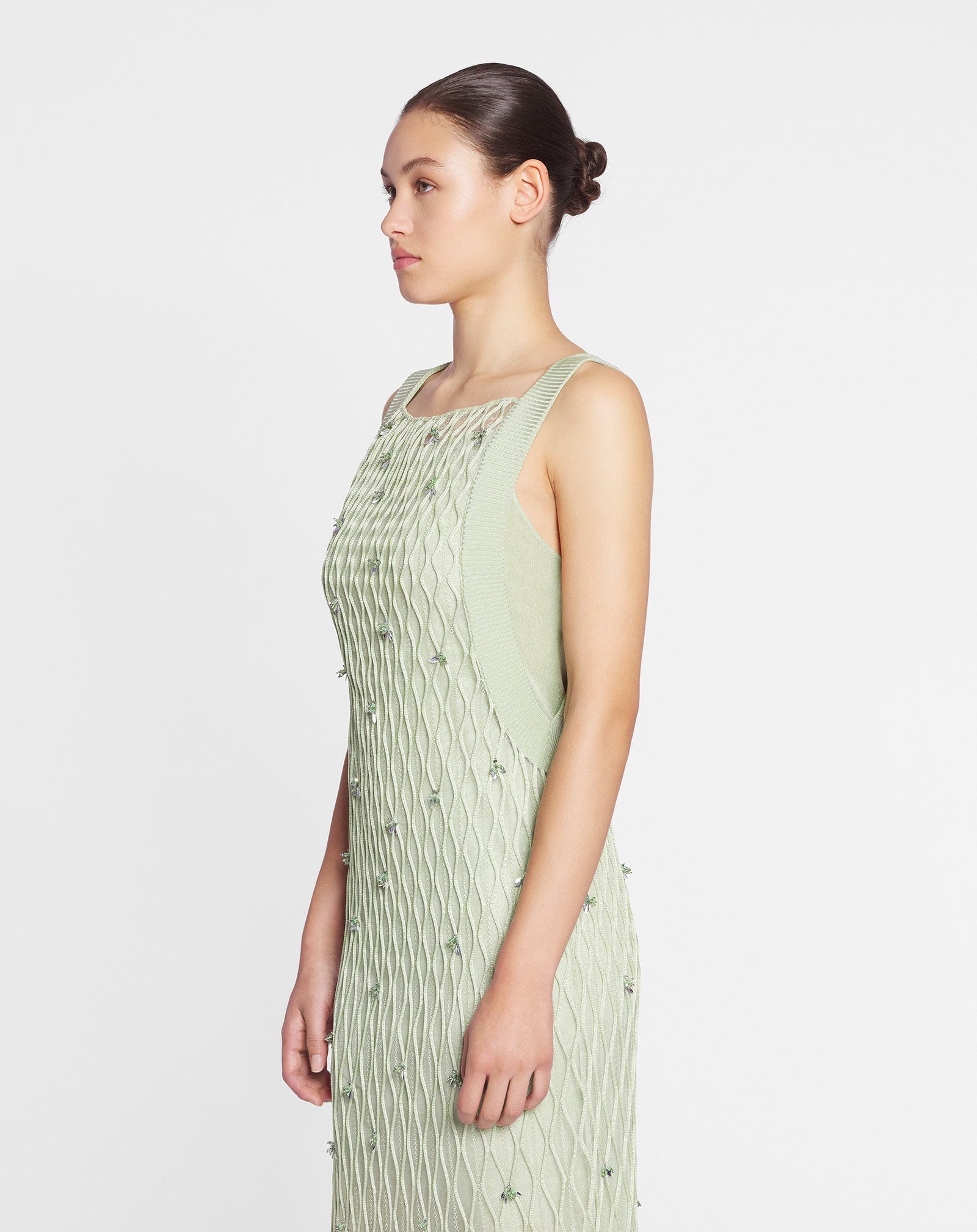 EMBROIDERED KNIT DRESS - 3