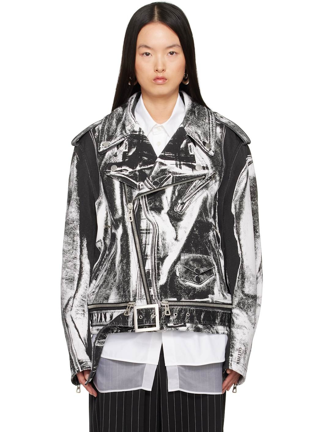 Black & White 'The Trompe-L’Œil Perfecto' Denim Jacket - 1