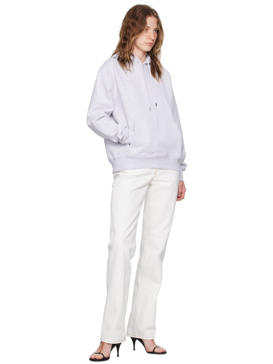 Gray Les Classiques 'Le sweatshirt brodé' Hoodie - 4