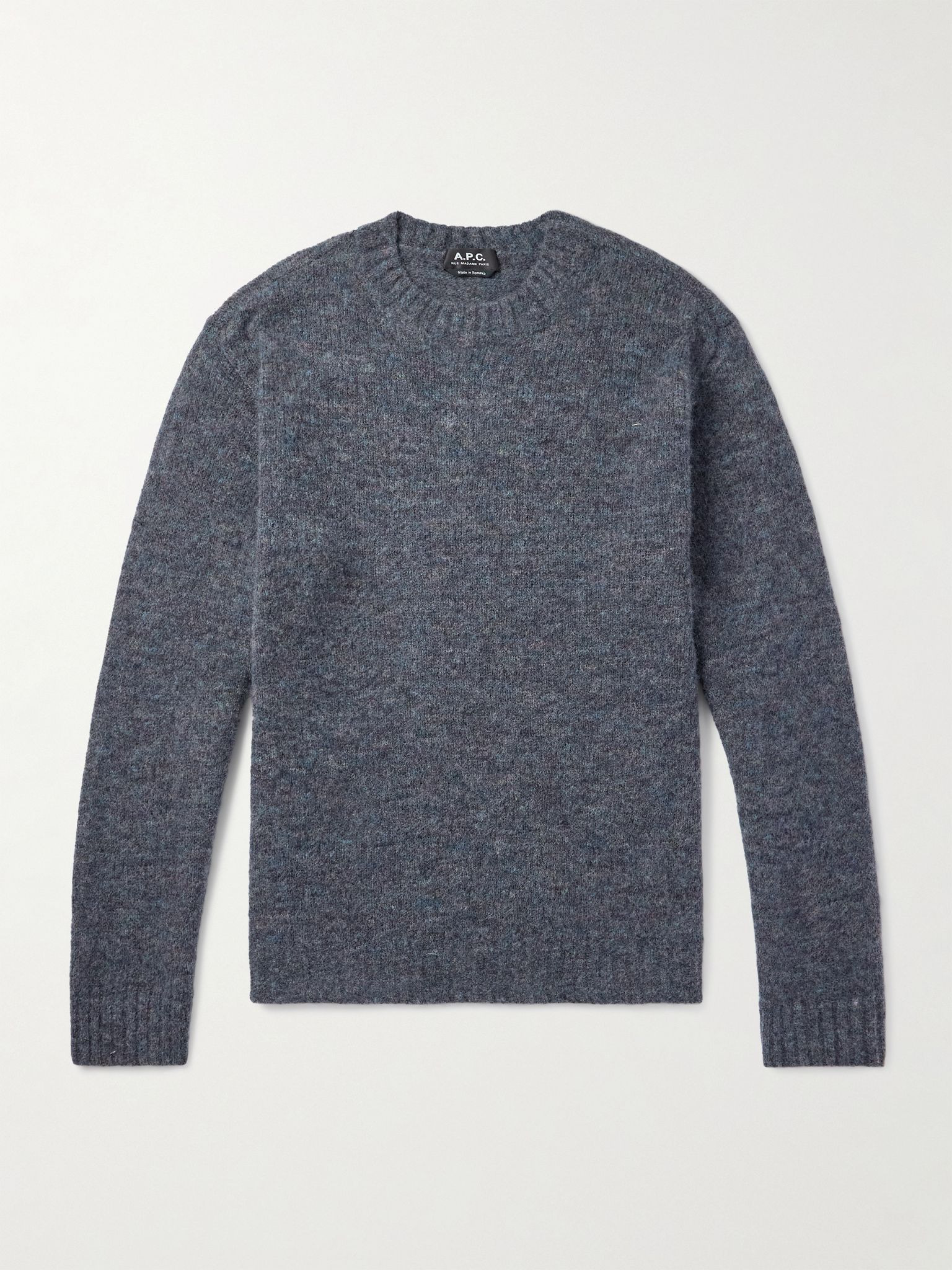 Lucas Brushed Knitted Sweater Gray - 1