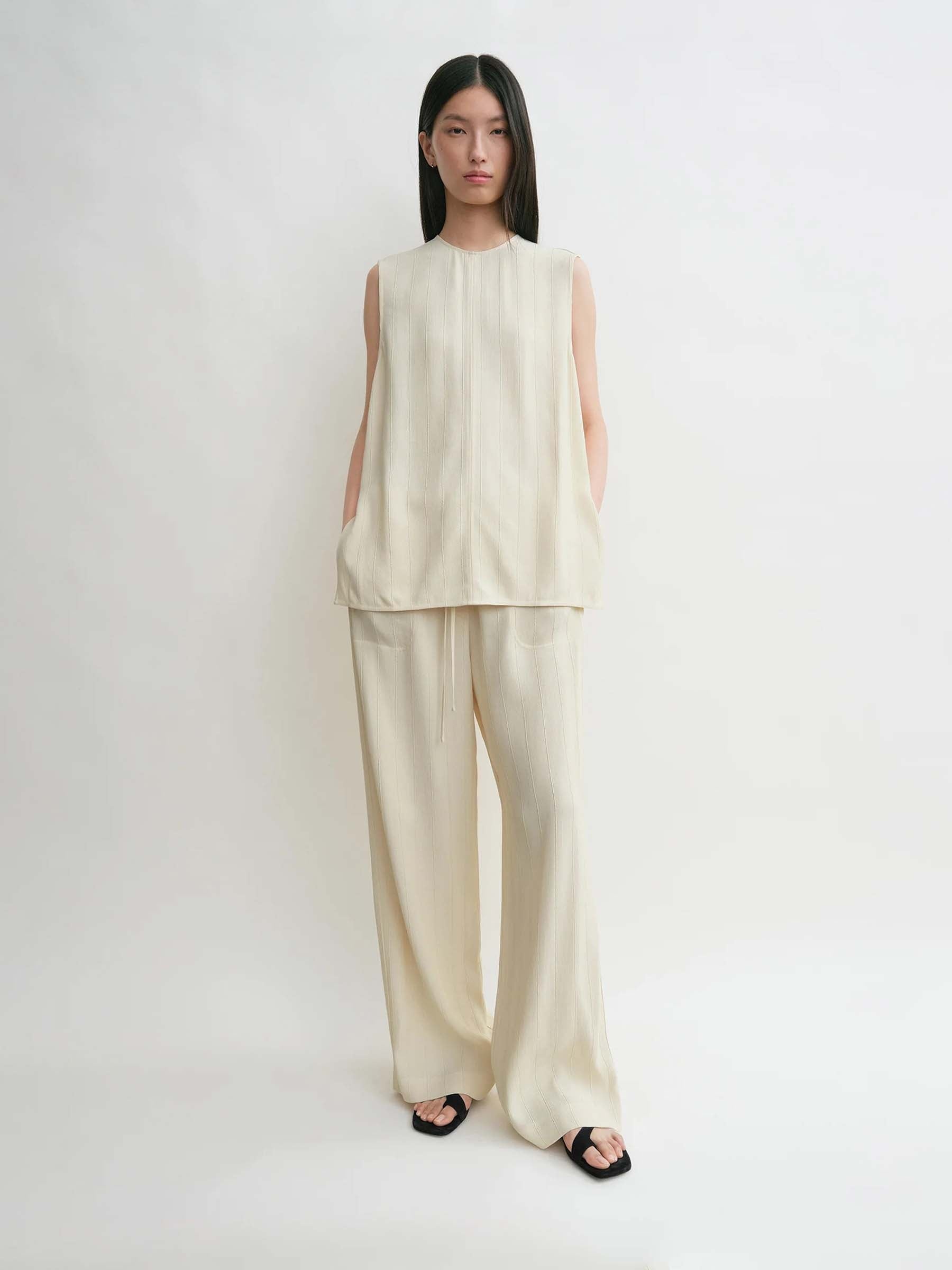 STRIPED LINEN BLOUSE - 2