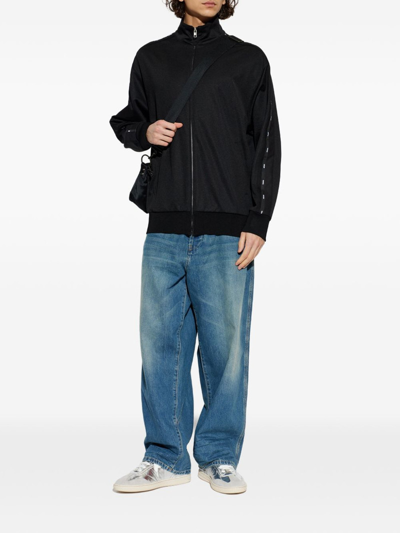 Moschino zip trim sweater outlook