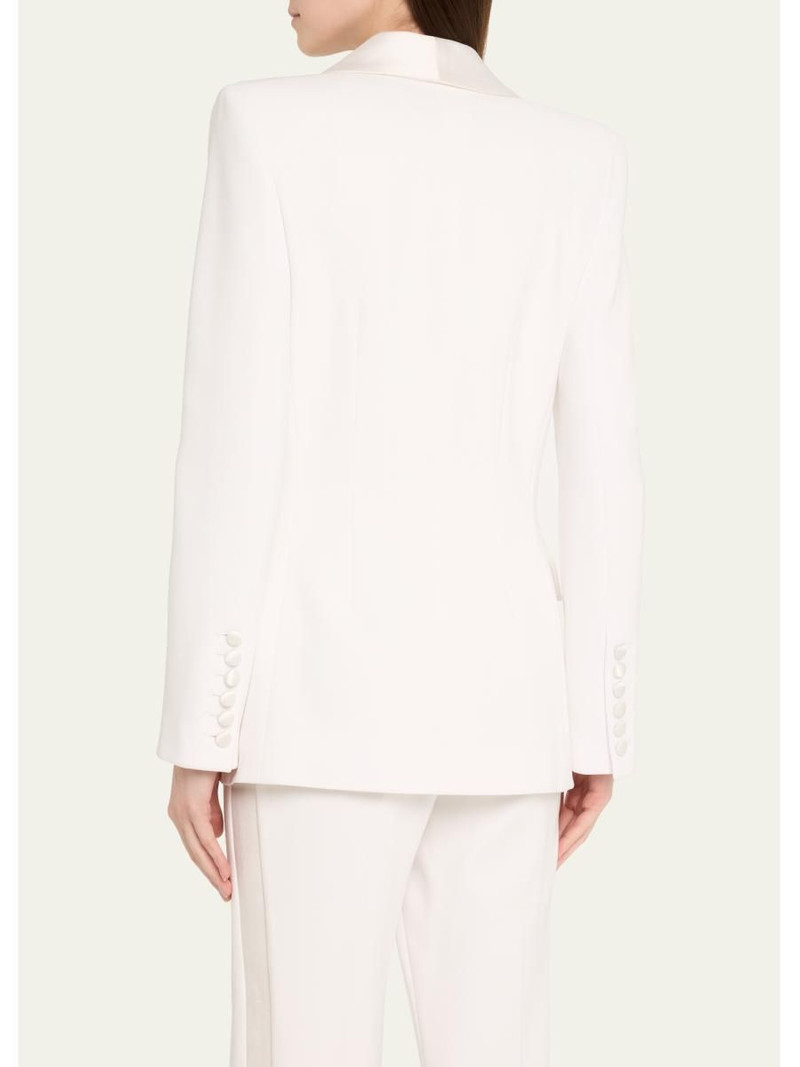 Satin Shawl Lapel One-Button Blazer 3