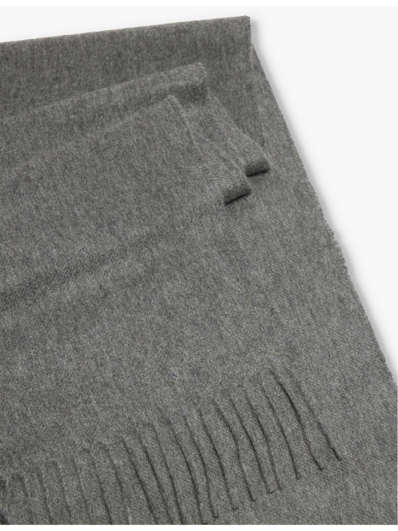 Johnstons of Elgin Fringed brushed-cashmere scarf outlook