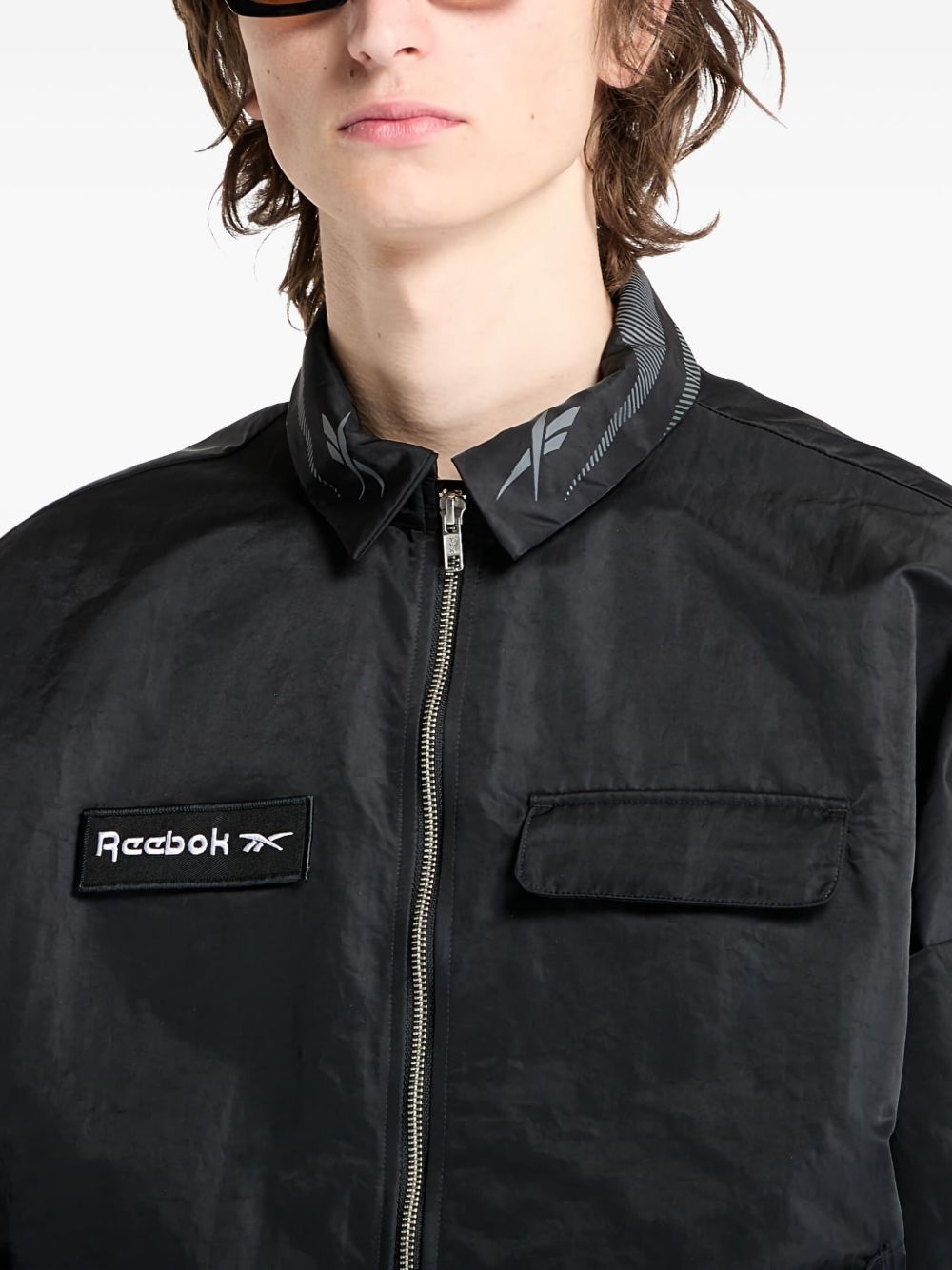 zip-up shirt jacket - 5