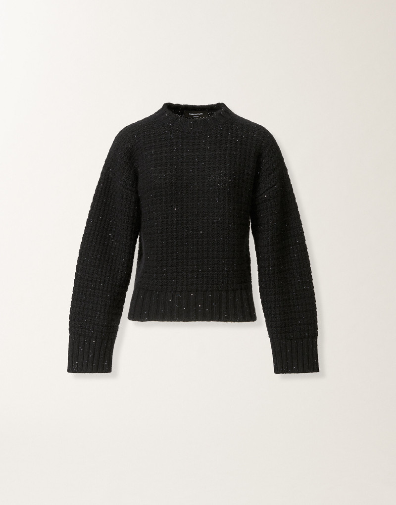 Platinum sweater with sequins 1