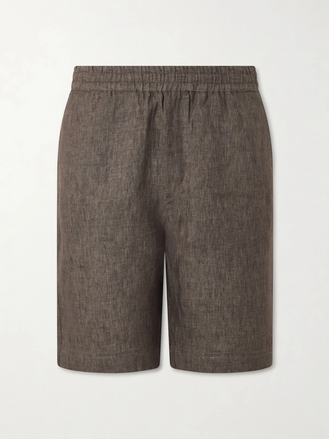 Straight-Leg Linen Shorts - 1
