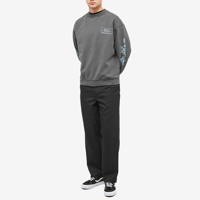 BRAIN DEAD Brain Dead Electronic Attack Crew Sweat outlook