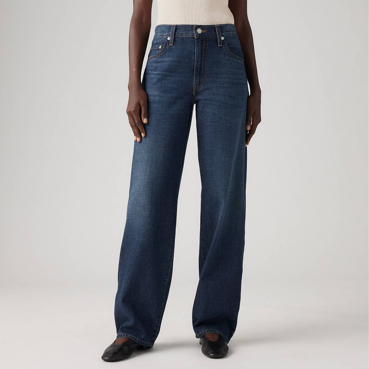 BAGGY DAD LINEN+ DENIM LIGHTWEIGHT WOMEN'S JEANS - 4