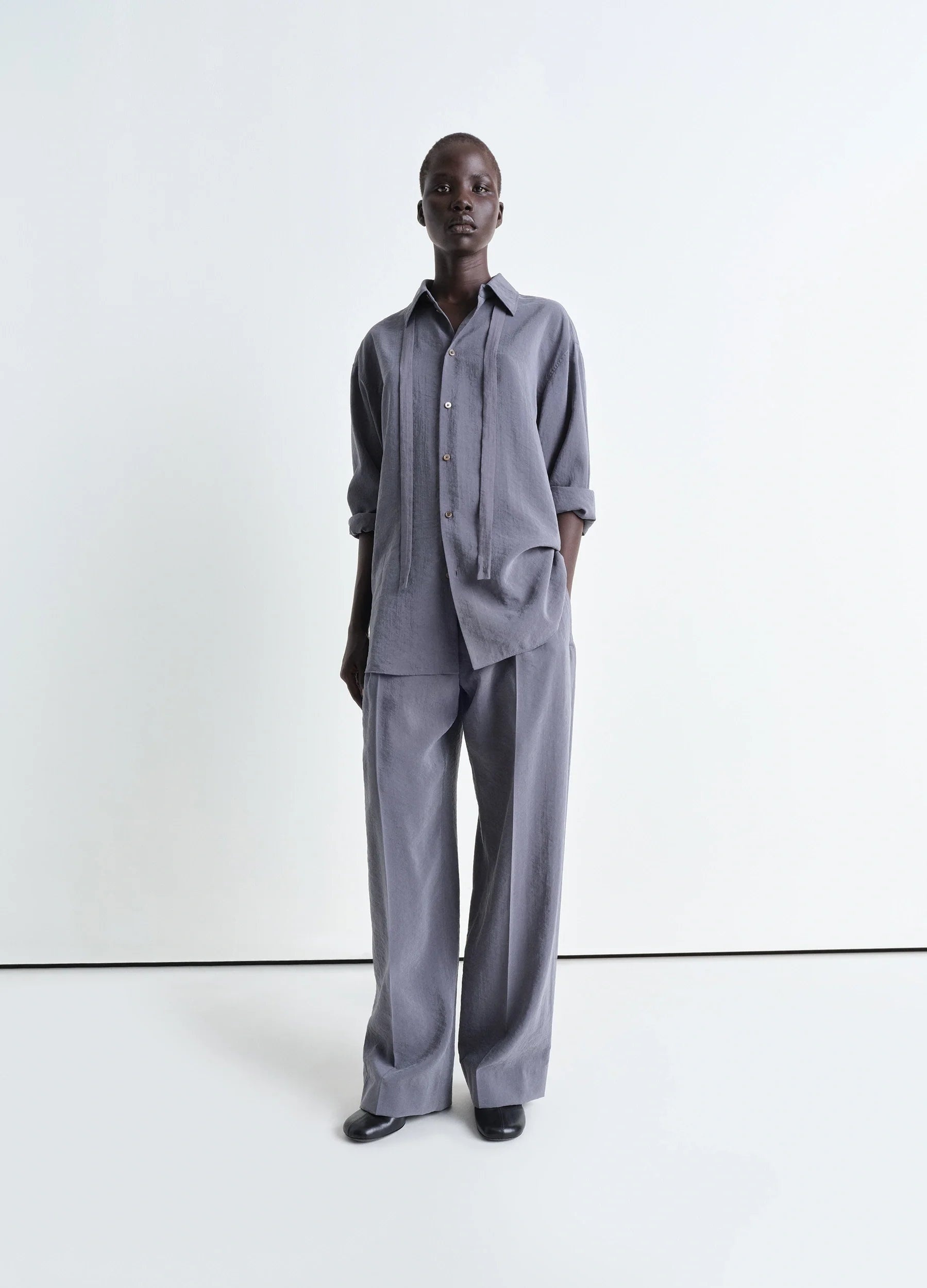 LONG SHIRT WITH TIE - 6