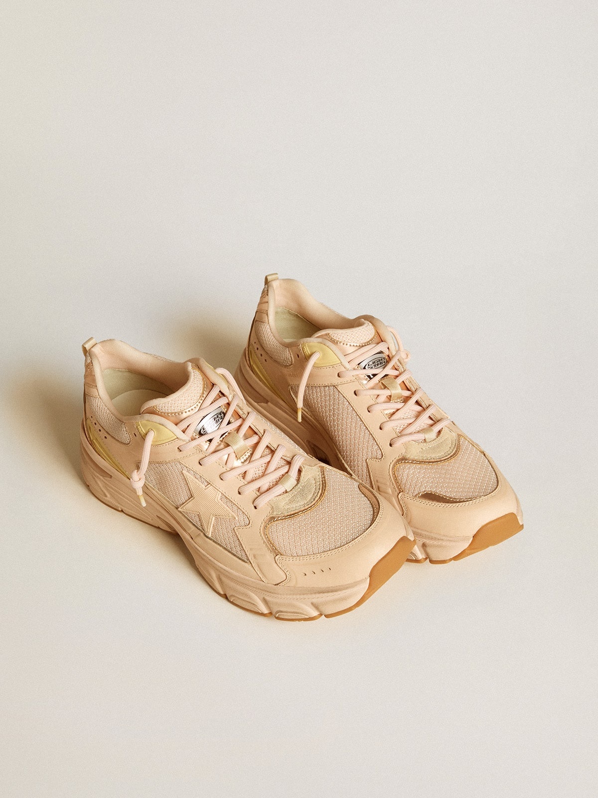 Women’s Lightstar with pink leather and mesh upper and pink star - 2