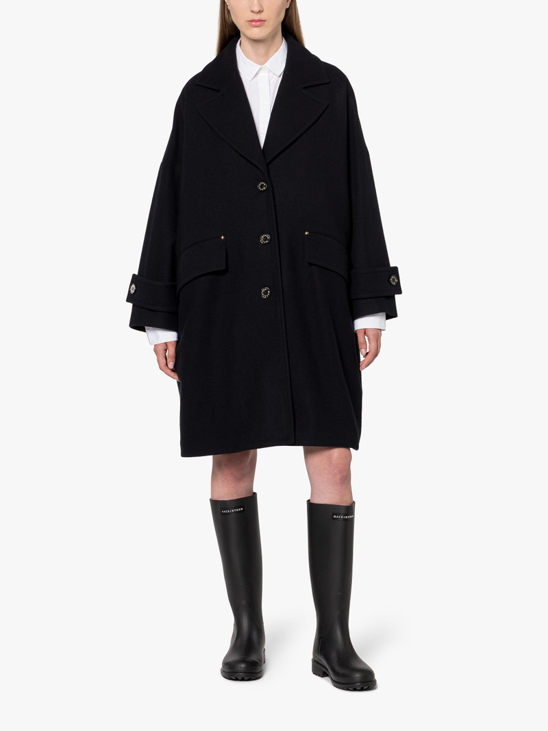 Mackintosh HUMBIE CHESTER NAVY WOOL OVERCOAT outlook