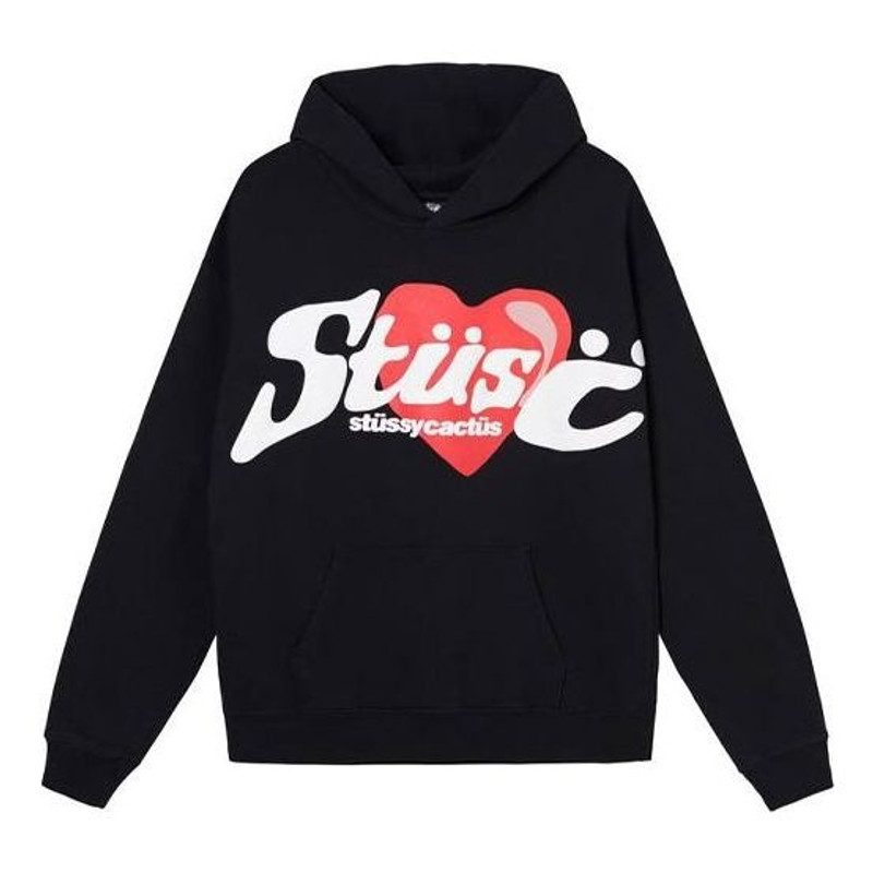 Stussy x CPFM 크로스오버 사랑 패턴 알파벳 긴 소매 Unisex 검정 3923700 - 1