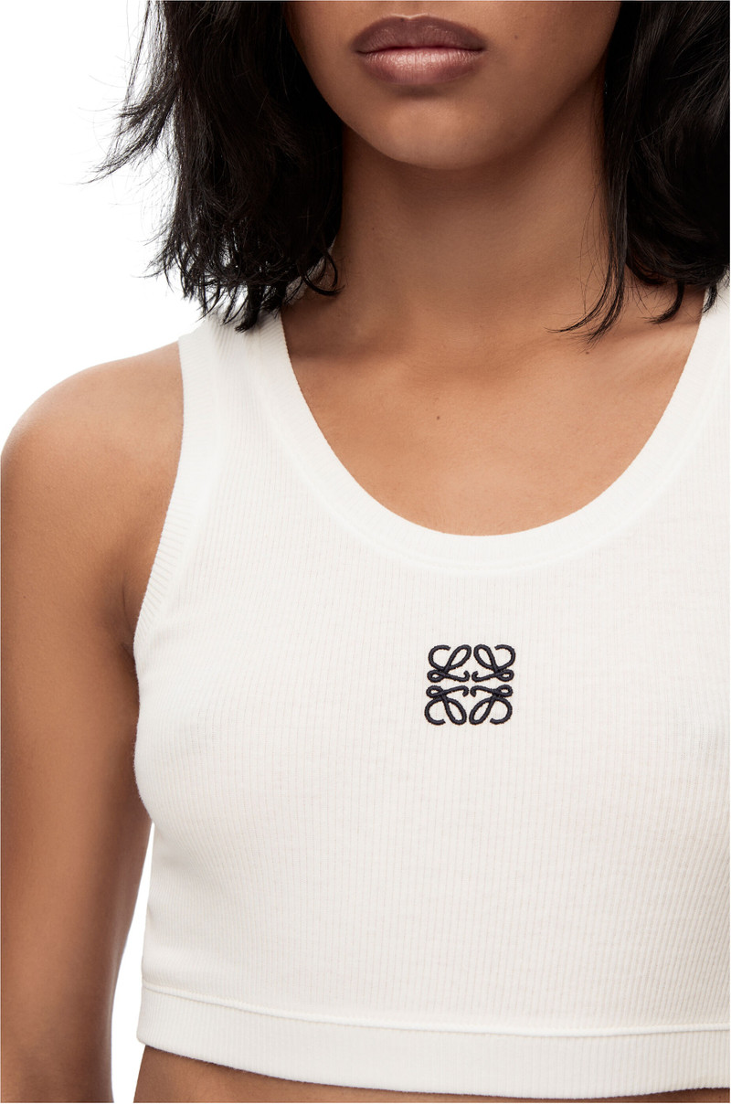 Cropped Anagram tank top in cotton 5