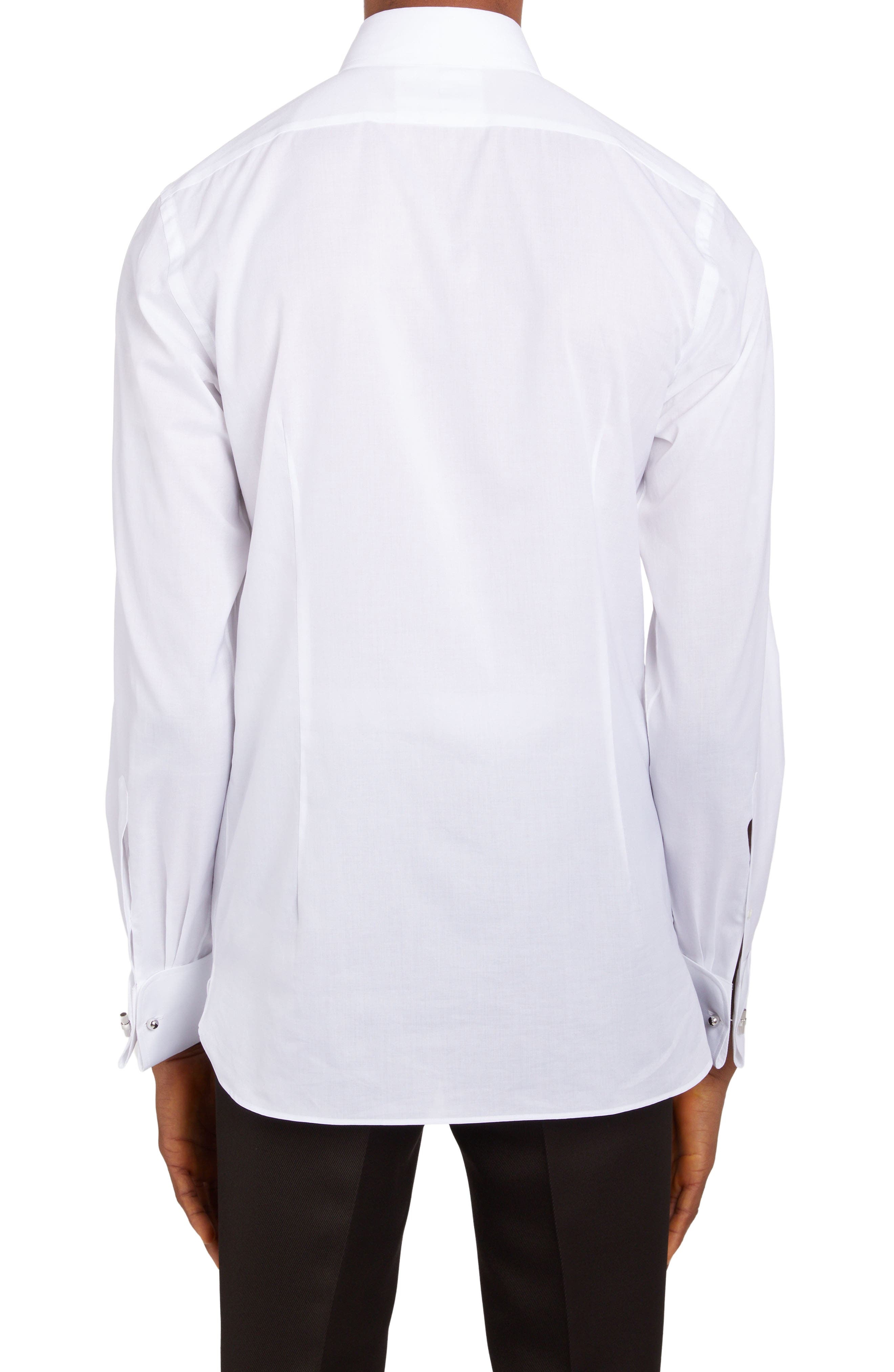 Slim Fit Poplin Tuxedo Shirt - 2