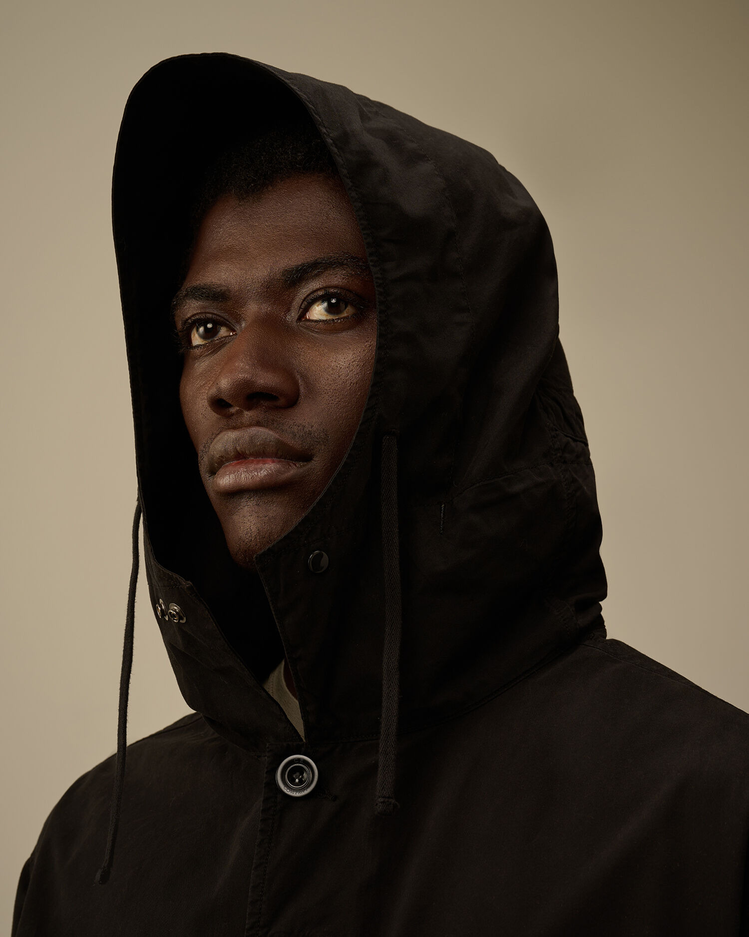 Organic Gabardine Hooded Zipped Overshirt - 6