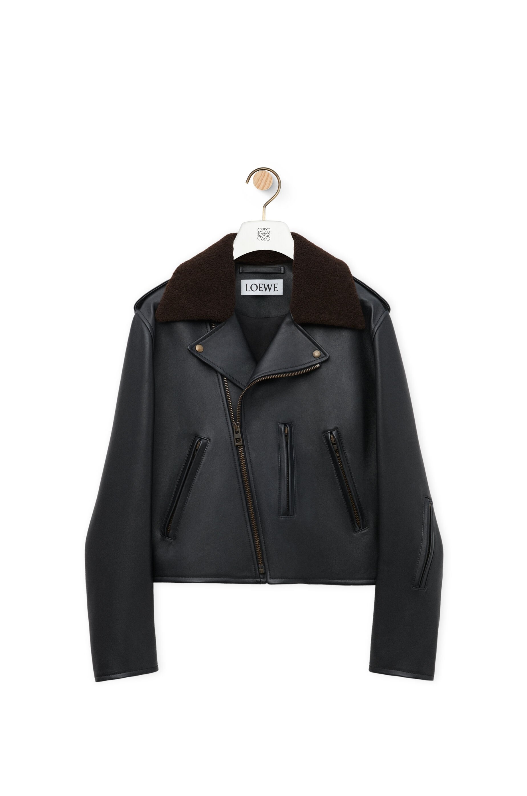 Biker jacket in nappa lambskin - 1