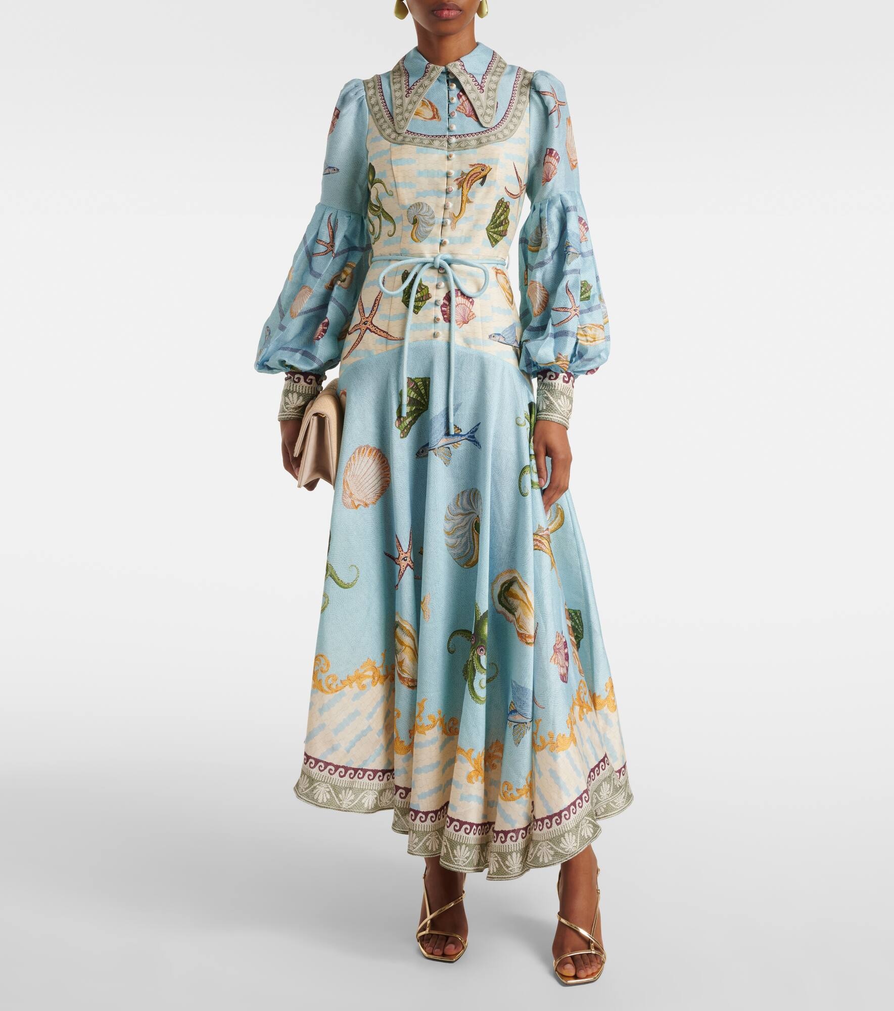 Bath House linen-blend shirtdress - 2