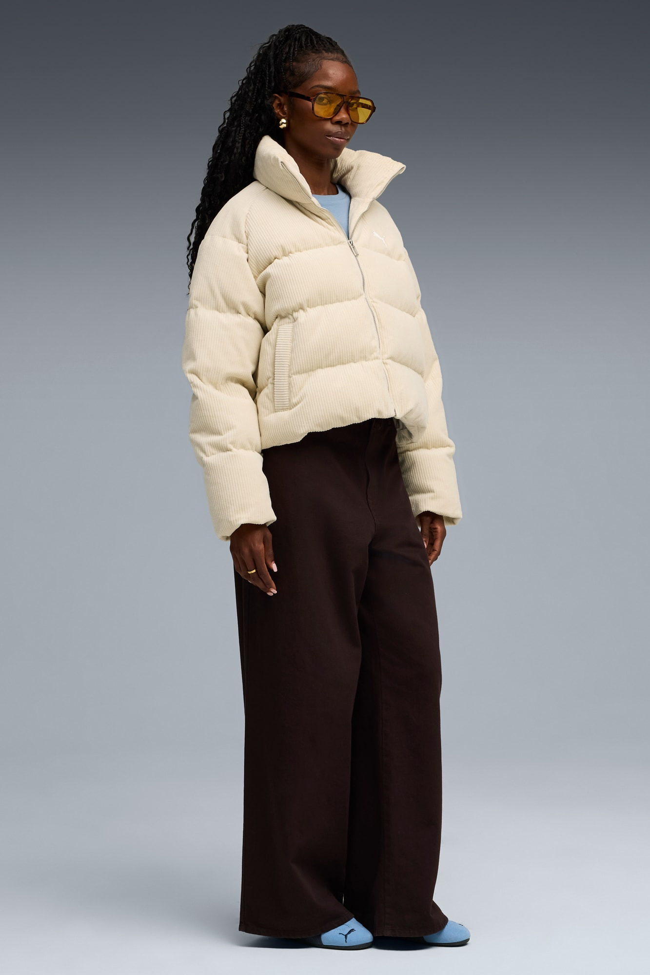 Corduroy Puffer Jacket Women - 5