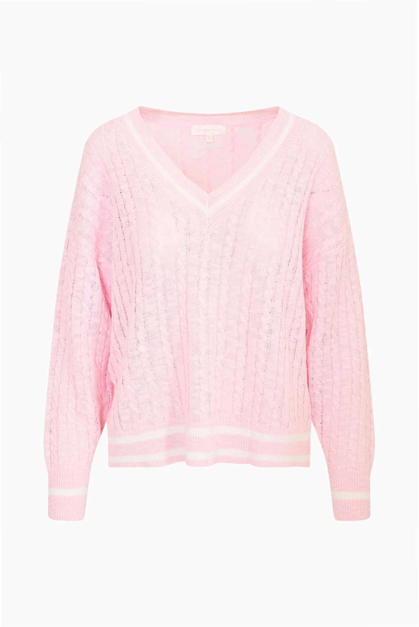 Jessanna Linen-Cotton Cable Knit Pullover - 1