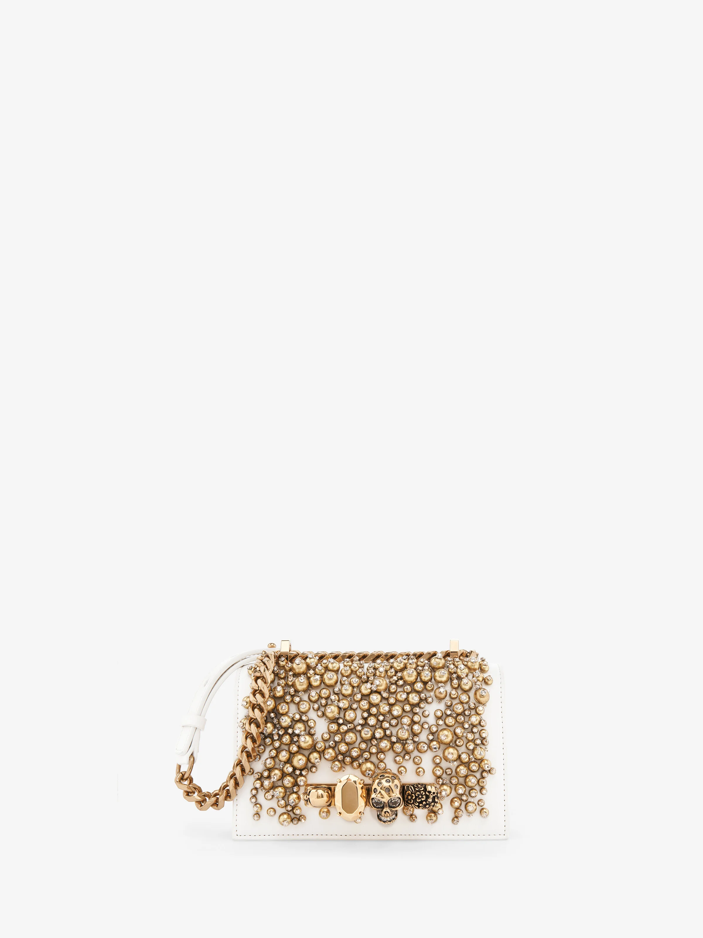 Crystal Embroidery Mini Jewelled Satchel - 1