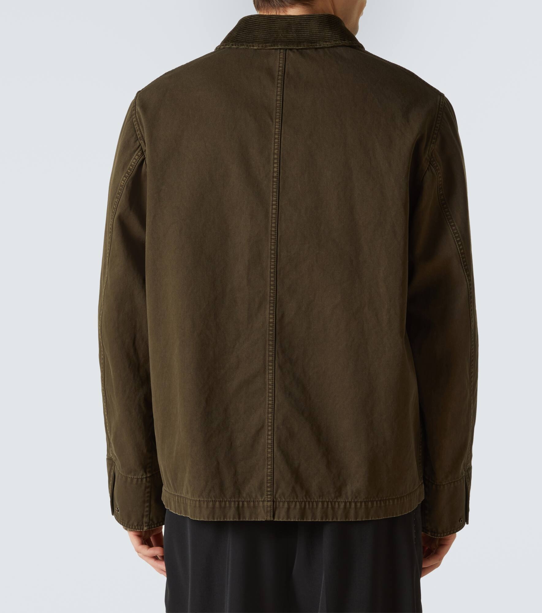 Quilted cropped cotton field jacket - 4