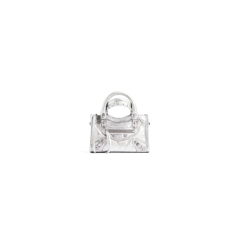 Women's Le City Bag Nano in Silver 1