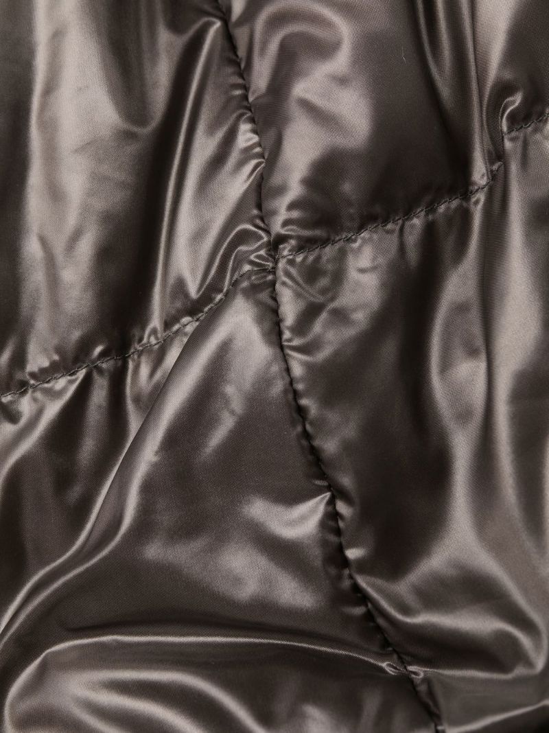 quilted padded zipped coat - 6