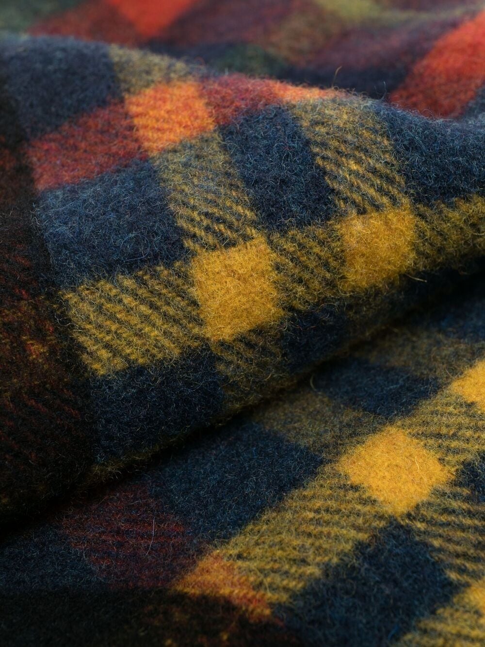 checked virgin wool scarf - 2