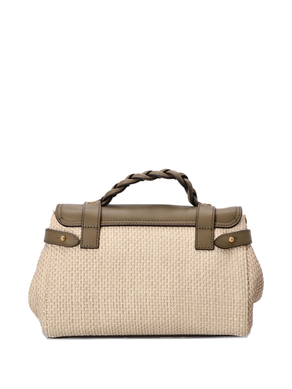 mini Alexa woven texture top-handle bag - 2