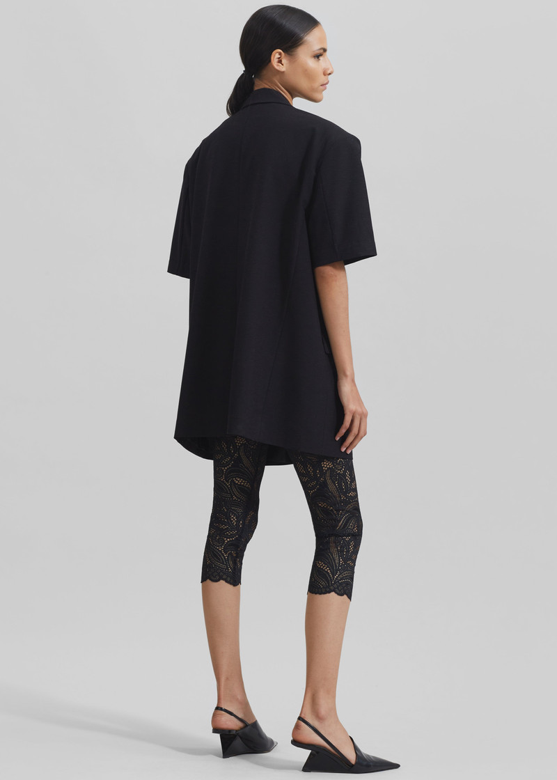 Maisie Short Sleeve Blazer - Black 15