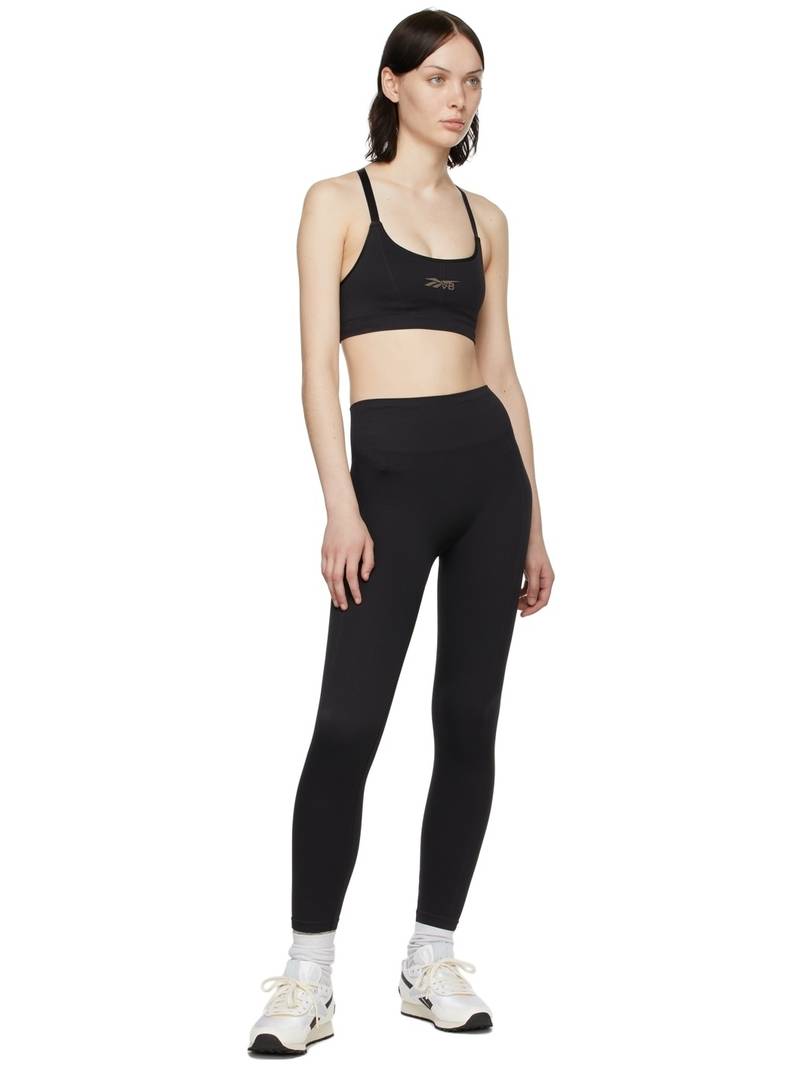 Reebok Black Seamless Sports Bra outlook