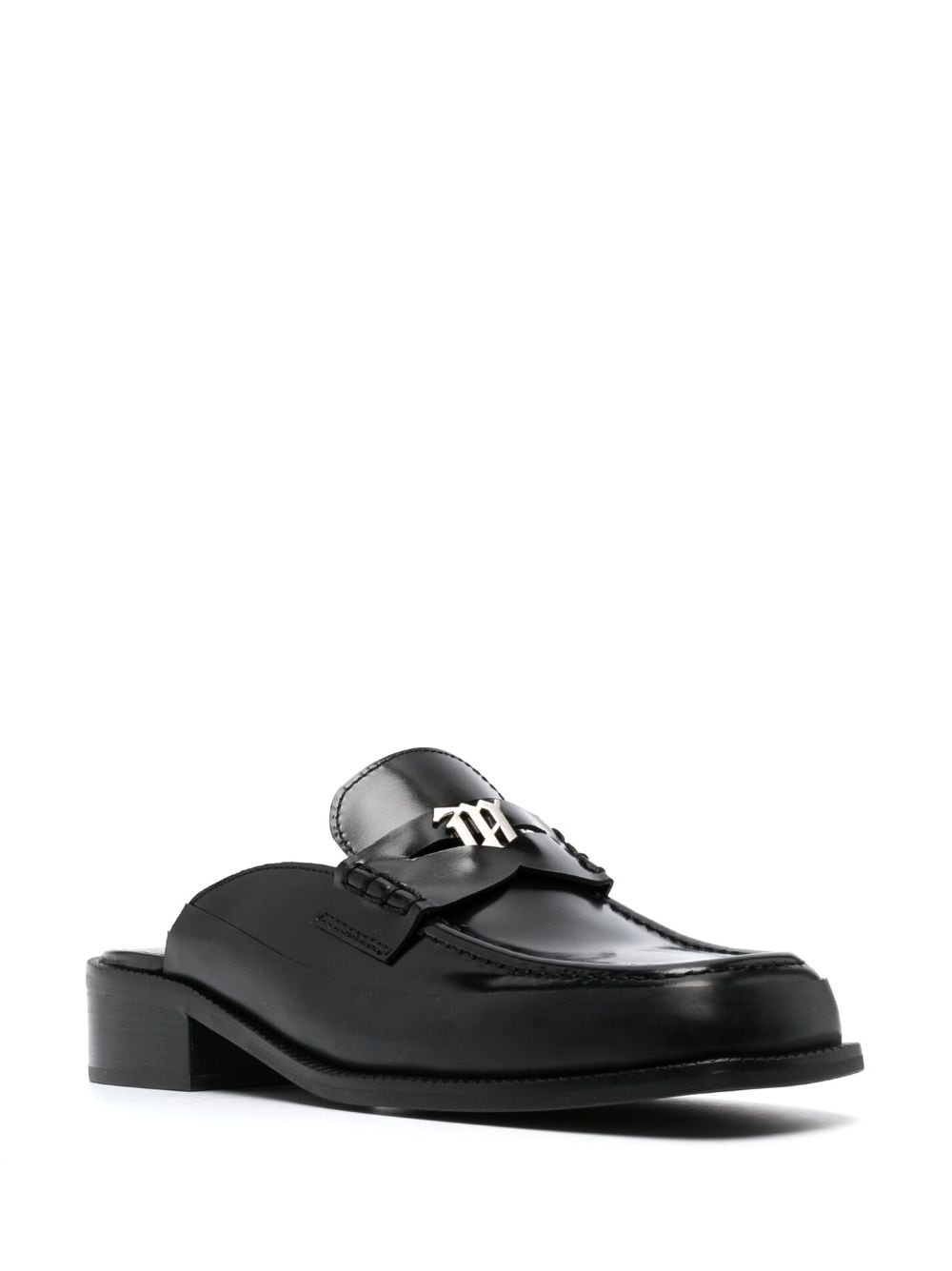Brutalist slip-on leather loafers - 2