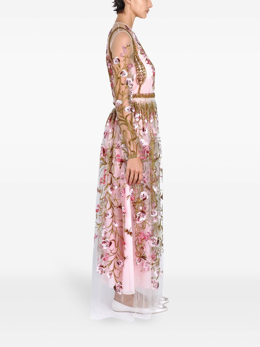 embroidered dress - 3