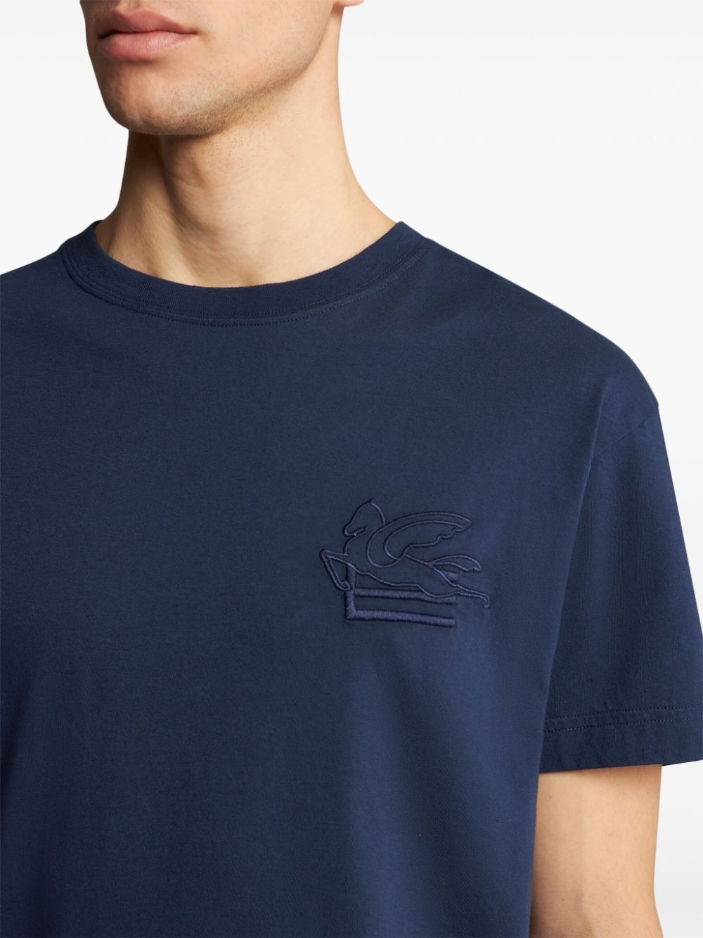 Pegaso-embroidery T-shirt - 4