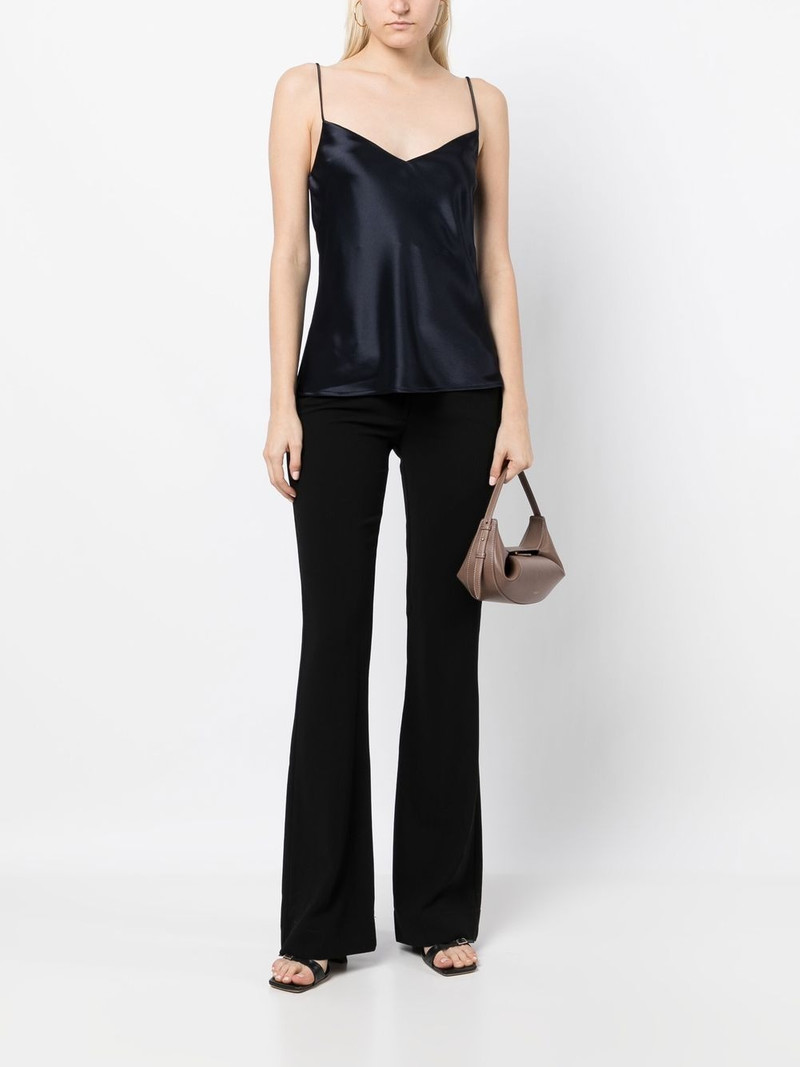 GALVAN satin V-neck camisole outlook