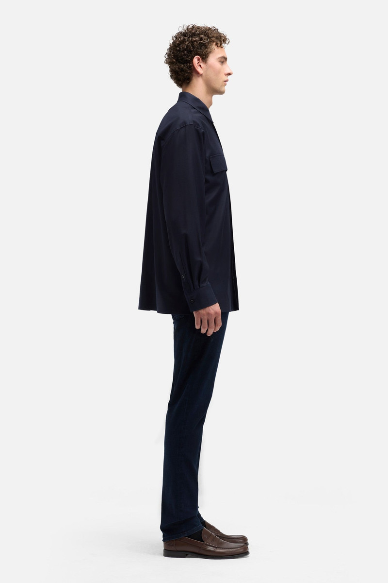 Fluid Overshirt In Navy 6