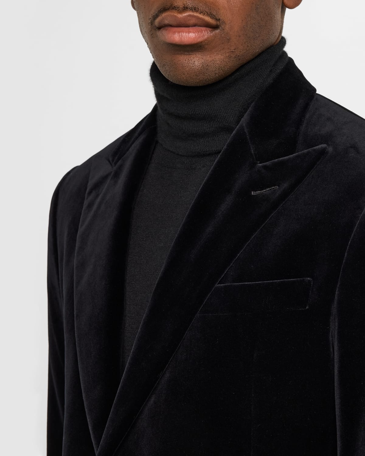 Men's Kent Hand-Tailored Velvet Dinner Jacket - 5