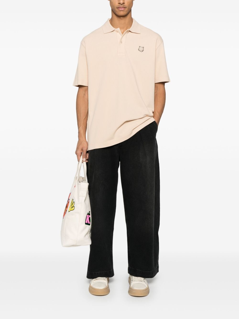 Bold Fox Head-patch polo shirt - 2