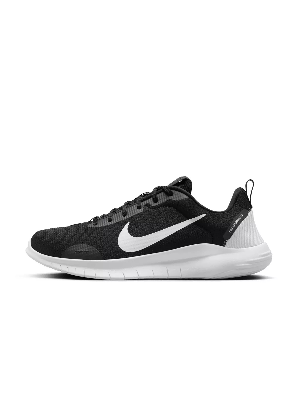 Flex Experience Run 12 "Black/Dark Smoke Grey/White" Men's Running Shoe - 2