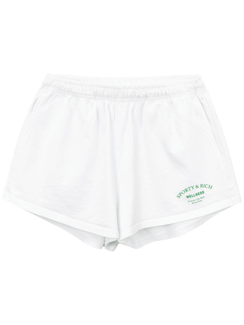 logo-print cotton shorts - 1